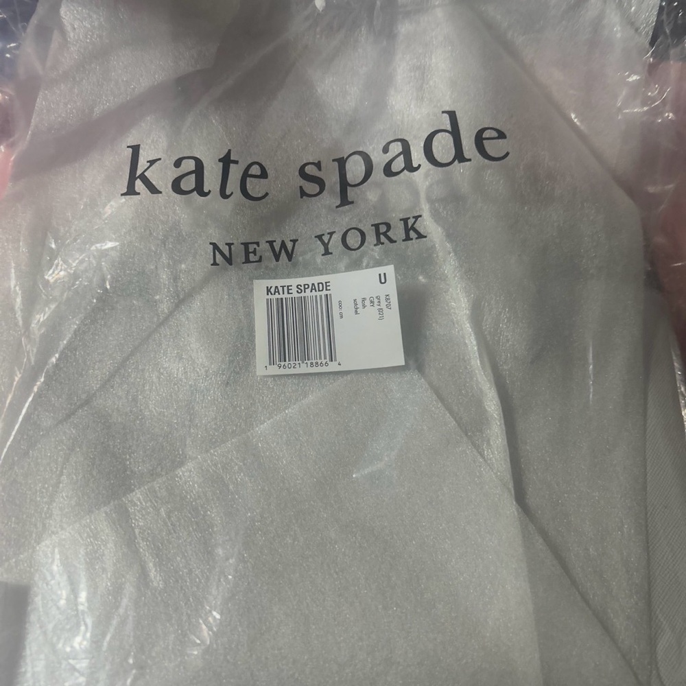 kate spade cream pebbled leather satchel with gold hardware entry ticket - Picture 3 of 4